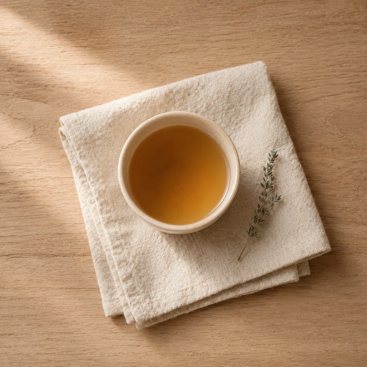 Ambiance — tisane servie après la séance
